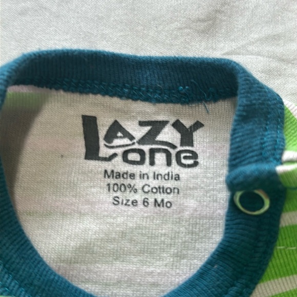 Lazy One - short sleeve onesie. Size 6 months - Picture 2 of 3